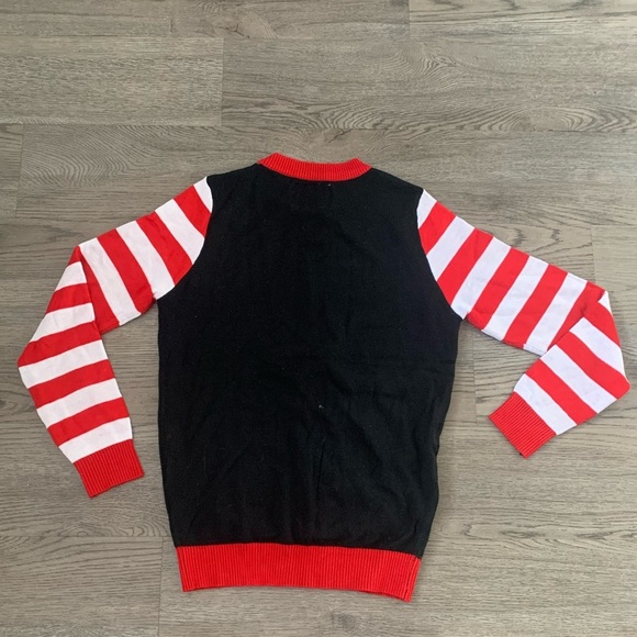 Tipsy Elves Get Lit Light Up Ugly Christmas Sweater - Size S - Black/Red - NWOT - Picture 4 of 11